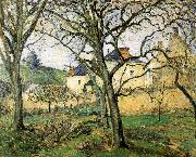 Camille Pissarro Pang plans scenery Schwarz oil